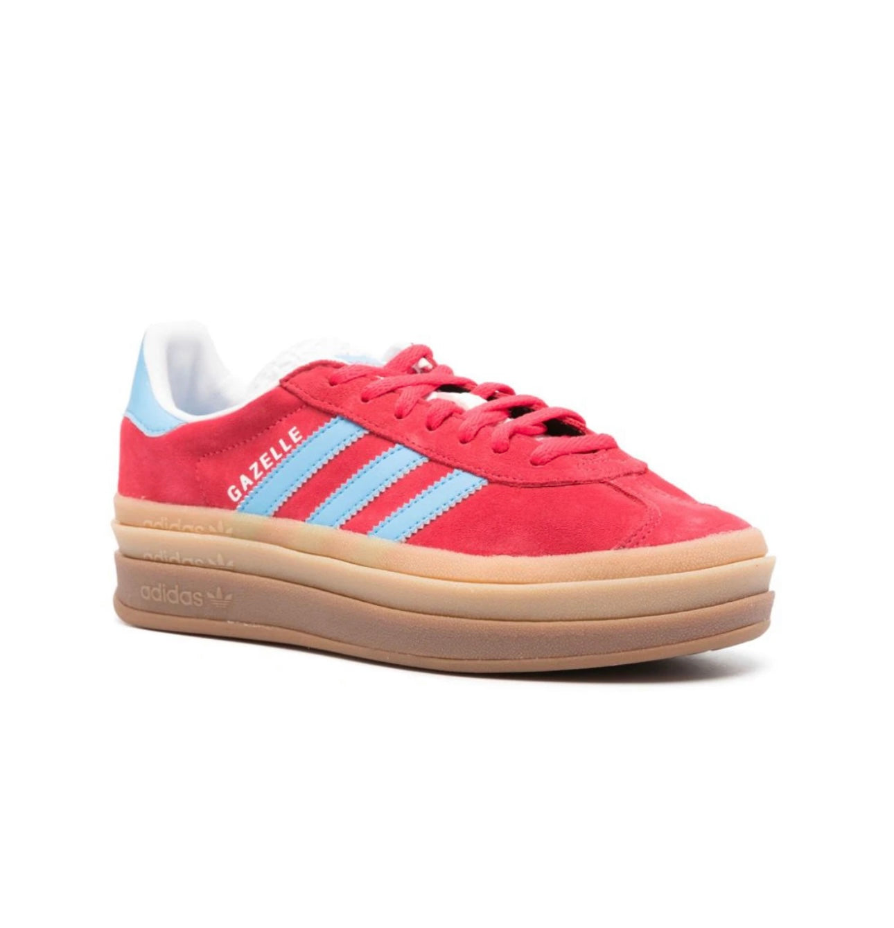 Adidas gazelle platform Red Blue