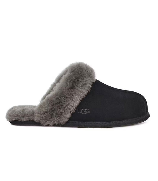 Ugg shearing - trim slippers black grey