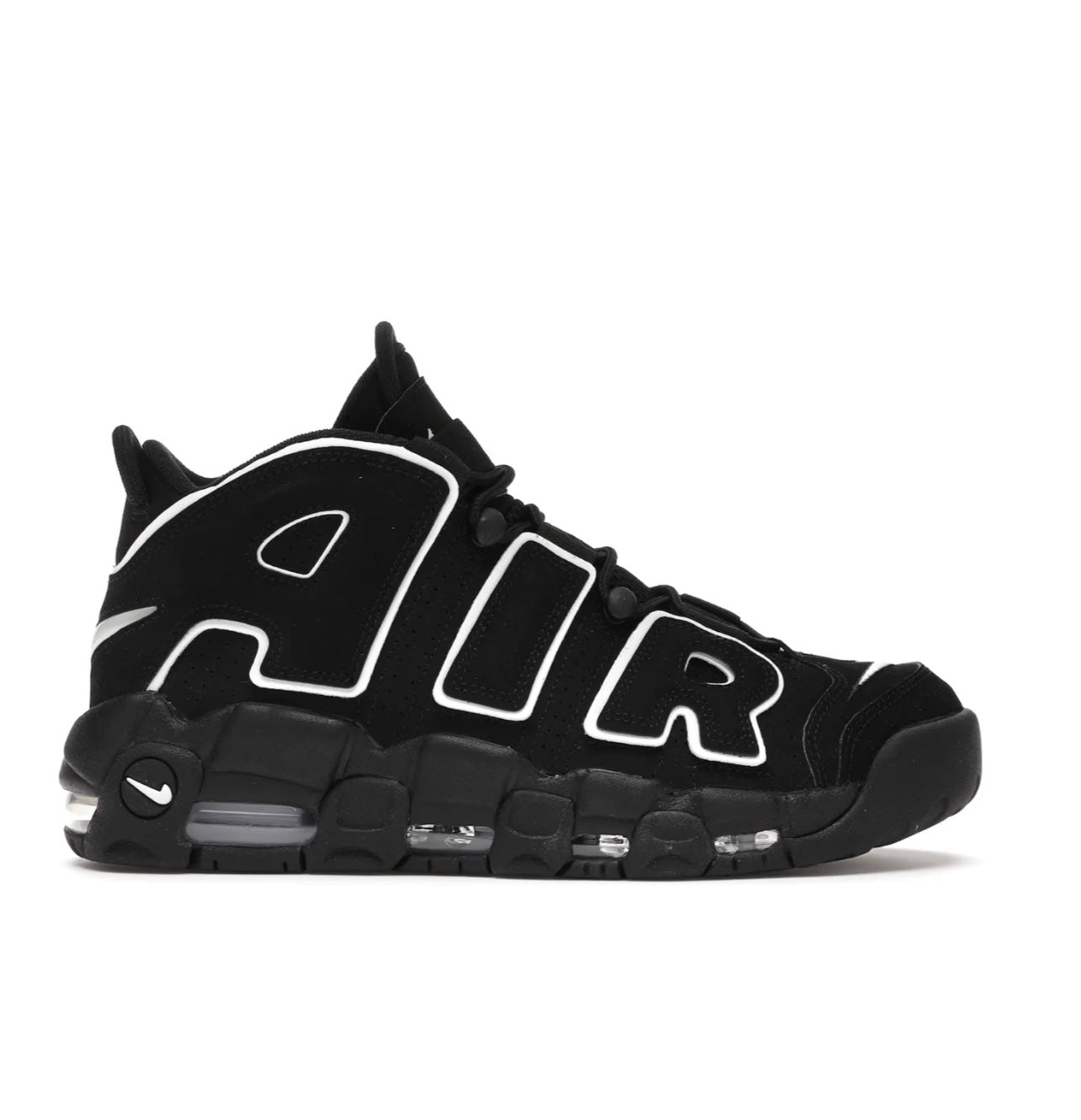 Nike Uptempo Black White מידה 37.5