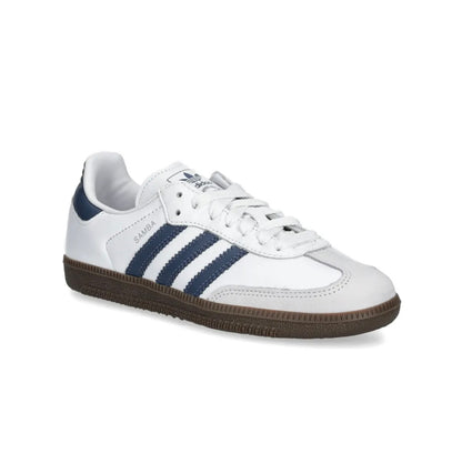 Adidas Samba White Navy Blue