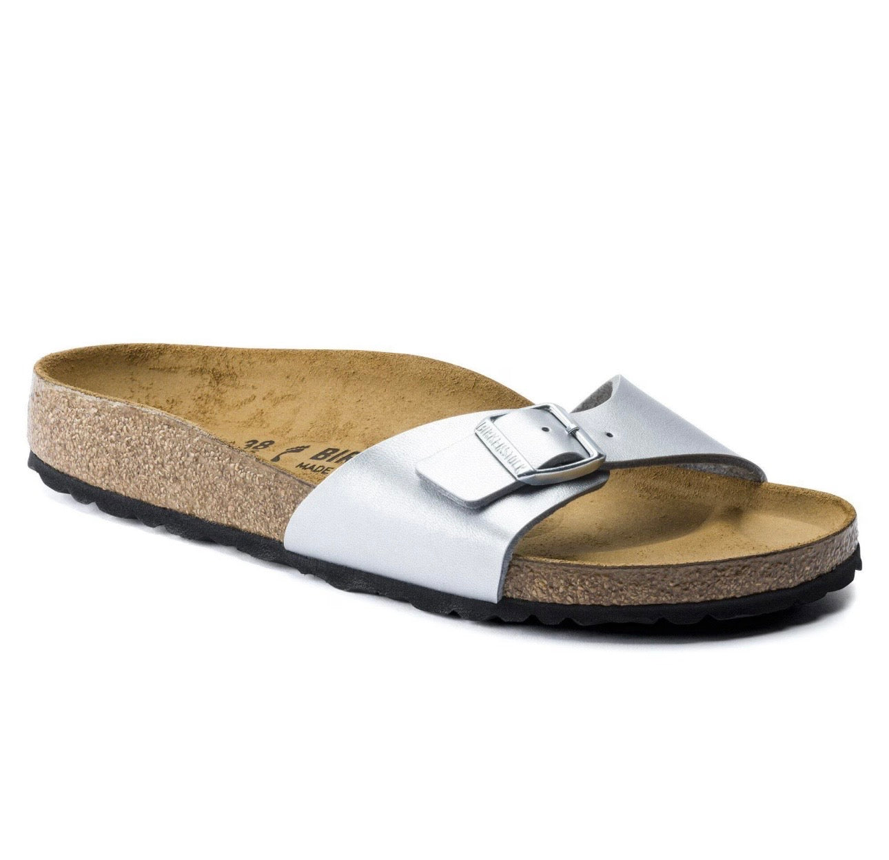 נעלי Birkenstock Madrid Silver מקוריות בעיצוב אופנתי עכשווי לקידום אתר