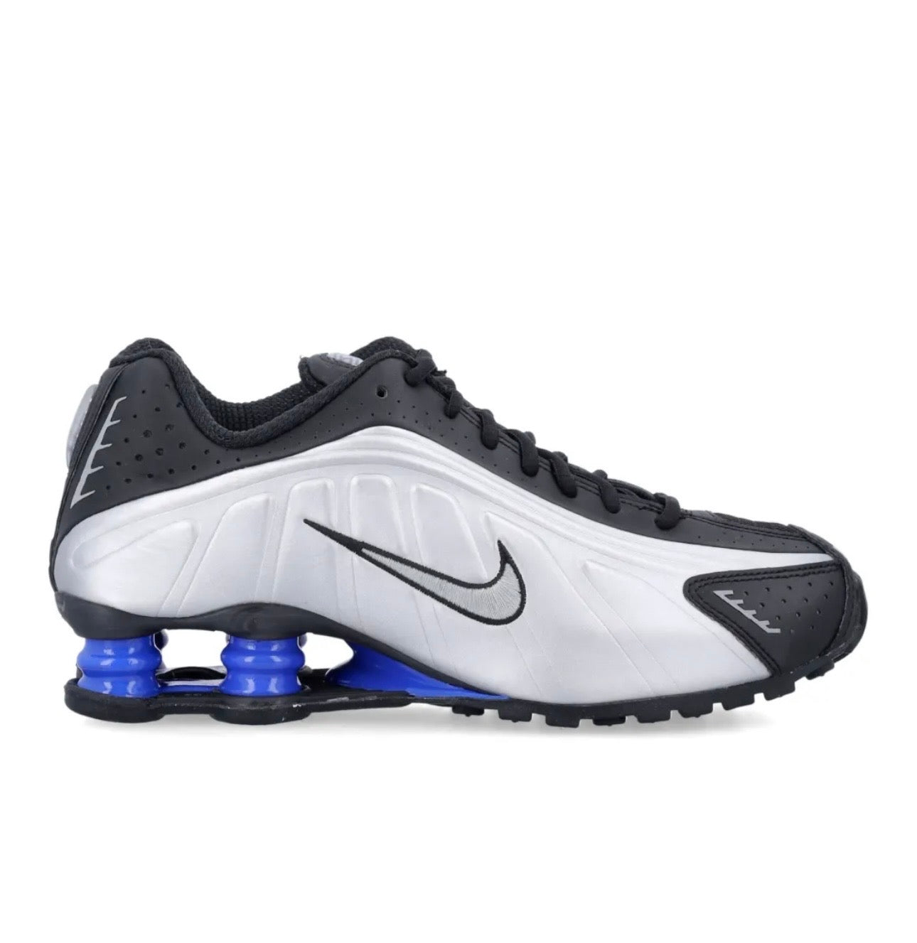 נעלי Nike Shox R4 Silver Black Blue מקוריות בעיצוב אופנתי עכשווי לקידום אתר