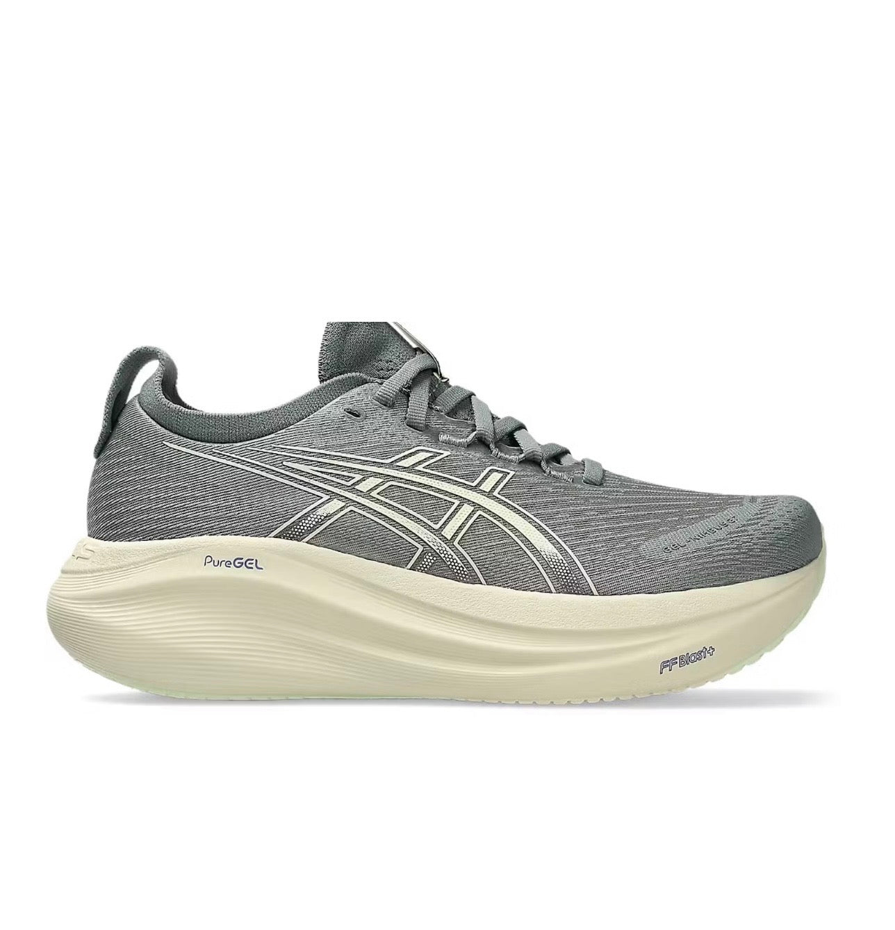 נעלי Asics Nimbus 27 Grey מקוריות בעיצוב אופנתי עכשווי לקידום אתר