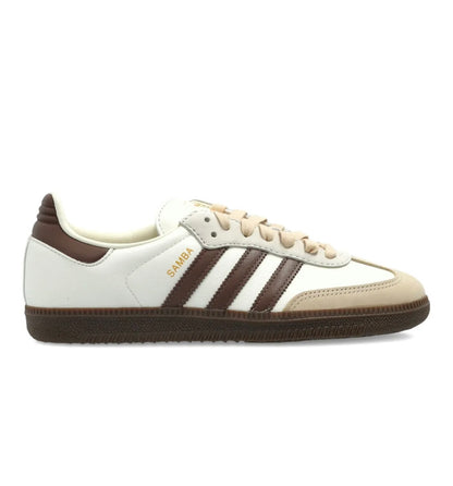 נעלי Adidas Samba OG Leather white brown מקוריות בעיצוב אופנתי עכשווי לקידום אתר