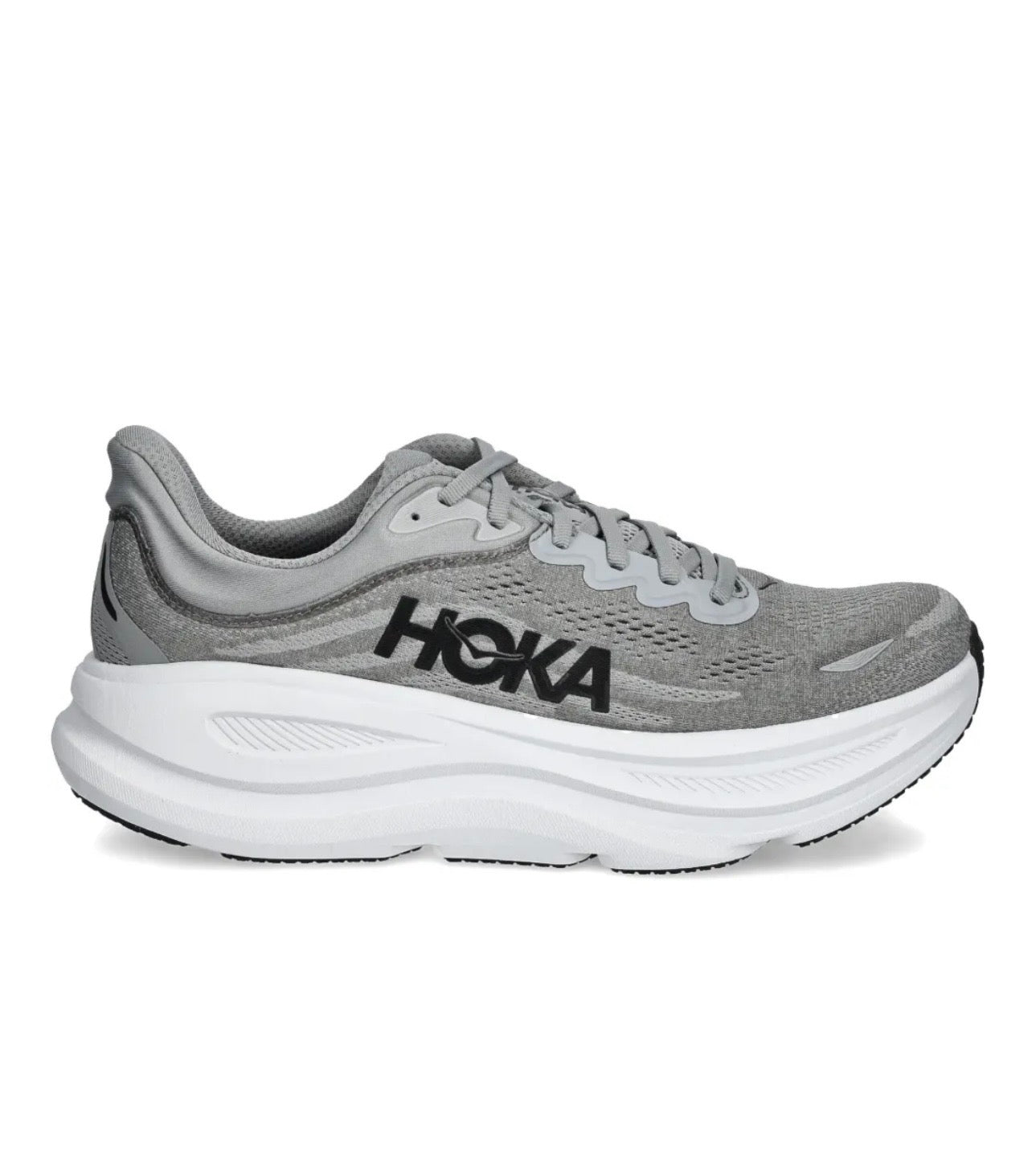 נעלי Hoka Bondi 9 X-Wide Grey מקוריות בעיצוב אופנתי עכשווי לקידום אתר