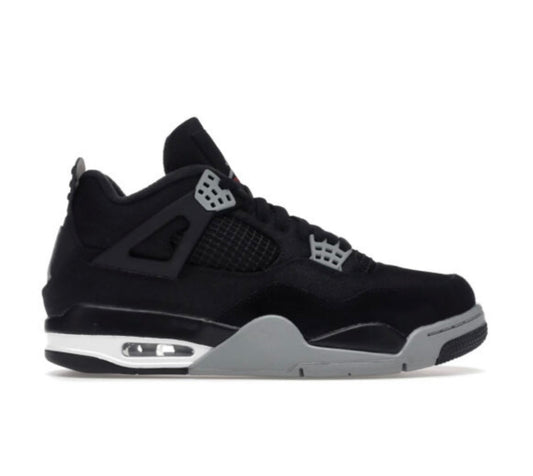 Air Jordan 4 Black Canvas מידה 38.5
