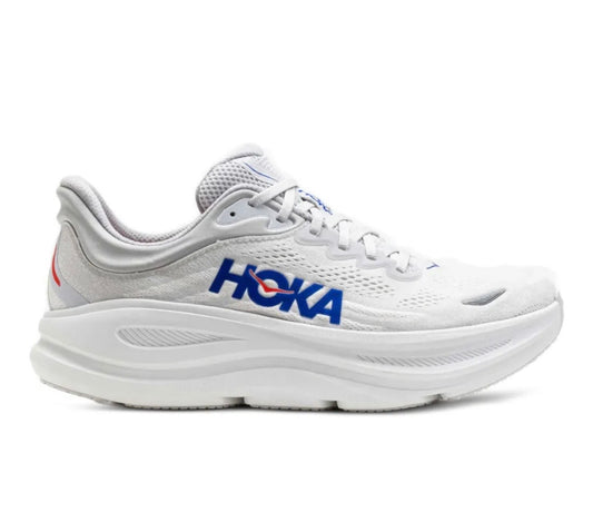 נעלי Hoka Bondi 9 White Blue מקוריות בעיצוב אופנתי עכשווי לקידום אתר
