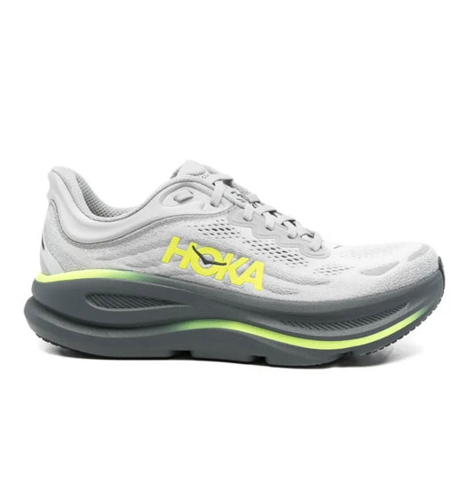 נעלי Hoka Bondi 9 Grey Yellow מקוריות בעיצוב אופנתי עכשווי לקידום אתר