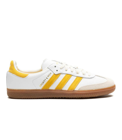 נעלי Adidas Samba Sporty & Rich White Yellow מקוריות בעיצוב אופנתי עכשווי לקידום אתר