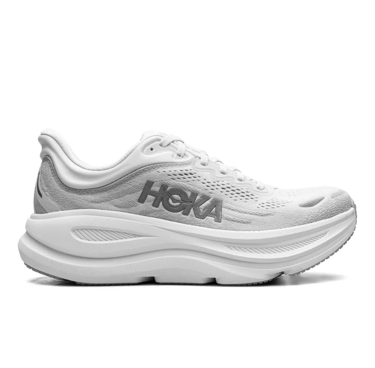נעלי Hoka Bondi 9 Grey מקוריות בעיצוב אופנתי עכשווי לקידום אתר