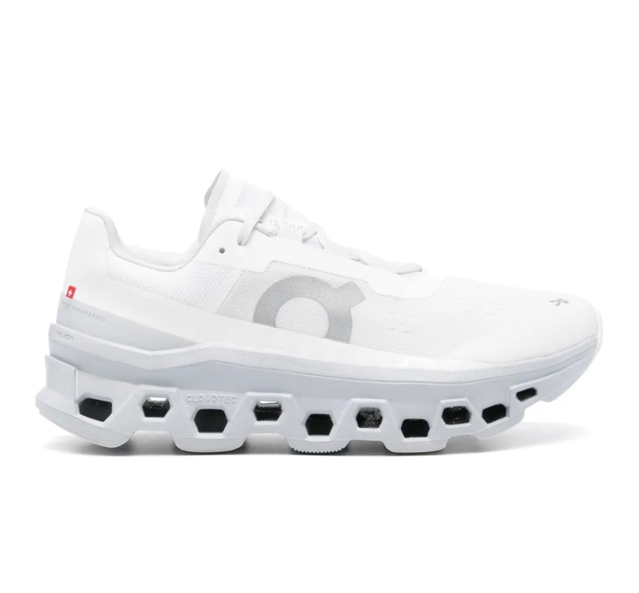 On Cloudmonster white grey