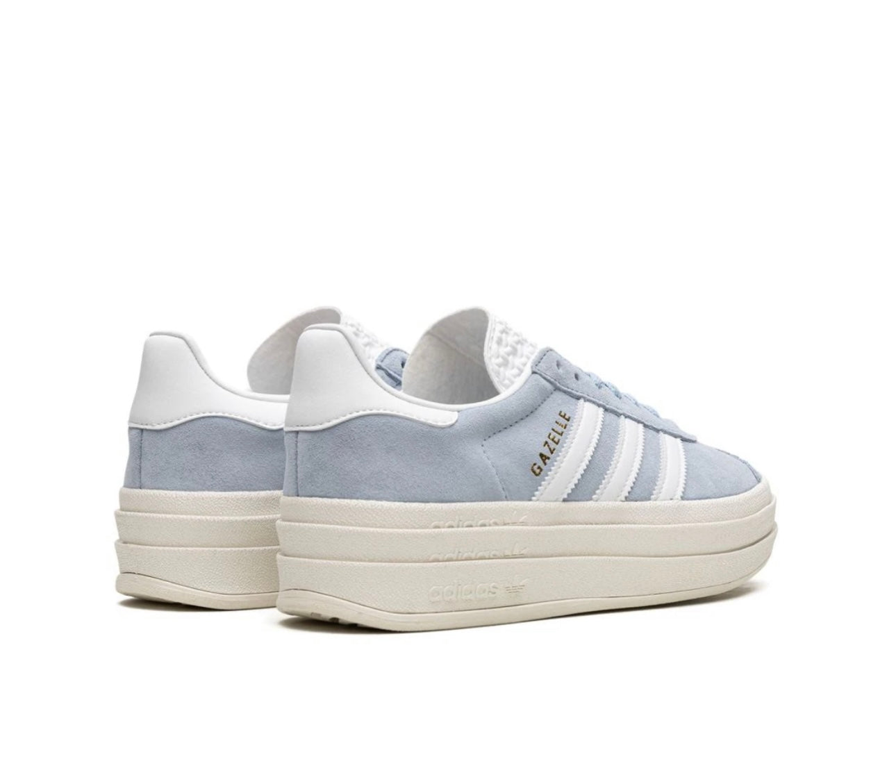 Adidas gazelle platform Light Blue