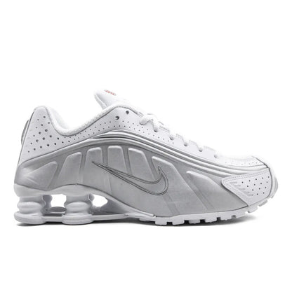 נעלי Nike Shox R4 Silver White מקוריות בעיצוב אופנתי עכשווי לקידום אתר