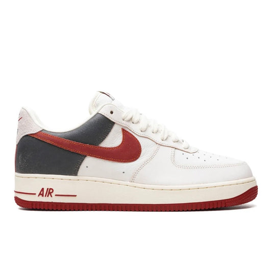 נעלי Nike AIR FORCE 1 White Grey Red מקוריות בעיצוב אופנתי עכשווי לקידום אתר