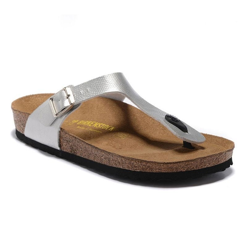 נעלי Birkenstock Gizeh Silver מקוריות בעיצוב אופנתי עכשווי לקידום אתר