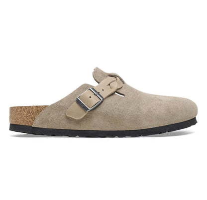 נעלי Birkenstock Boston braided taupe מקוריות בעיצוב אופנתי עכשווי לקידום אתר