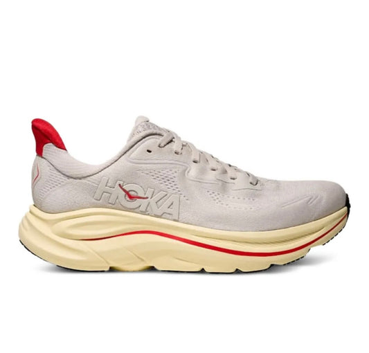 נעלי Hoka Clifton 10 Grey Burgundy מקוריות בעיצוב אופנתי עכשווי לקידום אתר