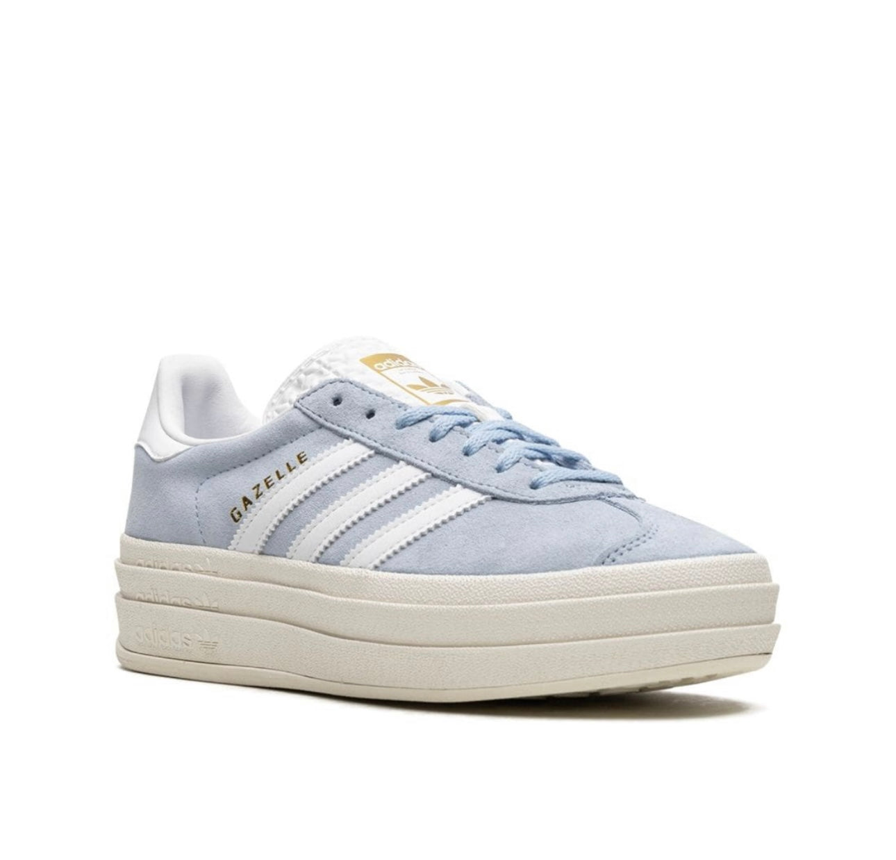 Adidas gazelle platform Light Blue