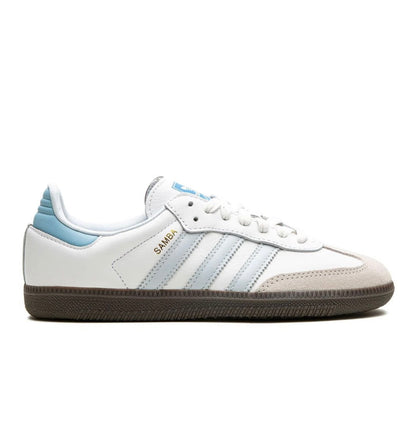 נעלי Adidas Samba white light blue מקוריות בעיצוב אופנתי עכשווי לקידום אתר