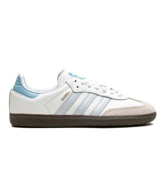 Adidas Samba white light blue