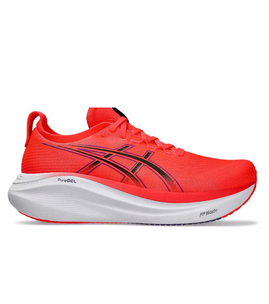 נעלי Asics Nimbus 27 Light Red מקוריות בעיצוב אופנתי עכשווי לקידום אתר