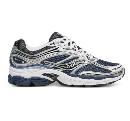 נעלי Saucony Omni 9 Silver Blue מקוריות בעיצוב אופנתי עכשווי לקידום אתר