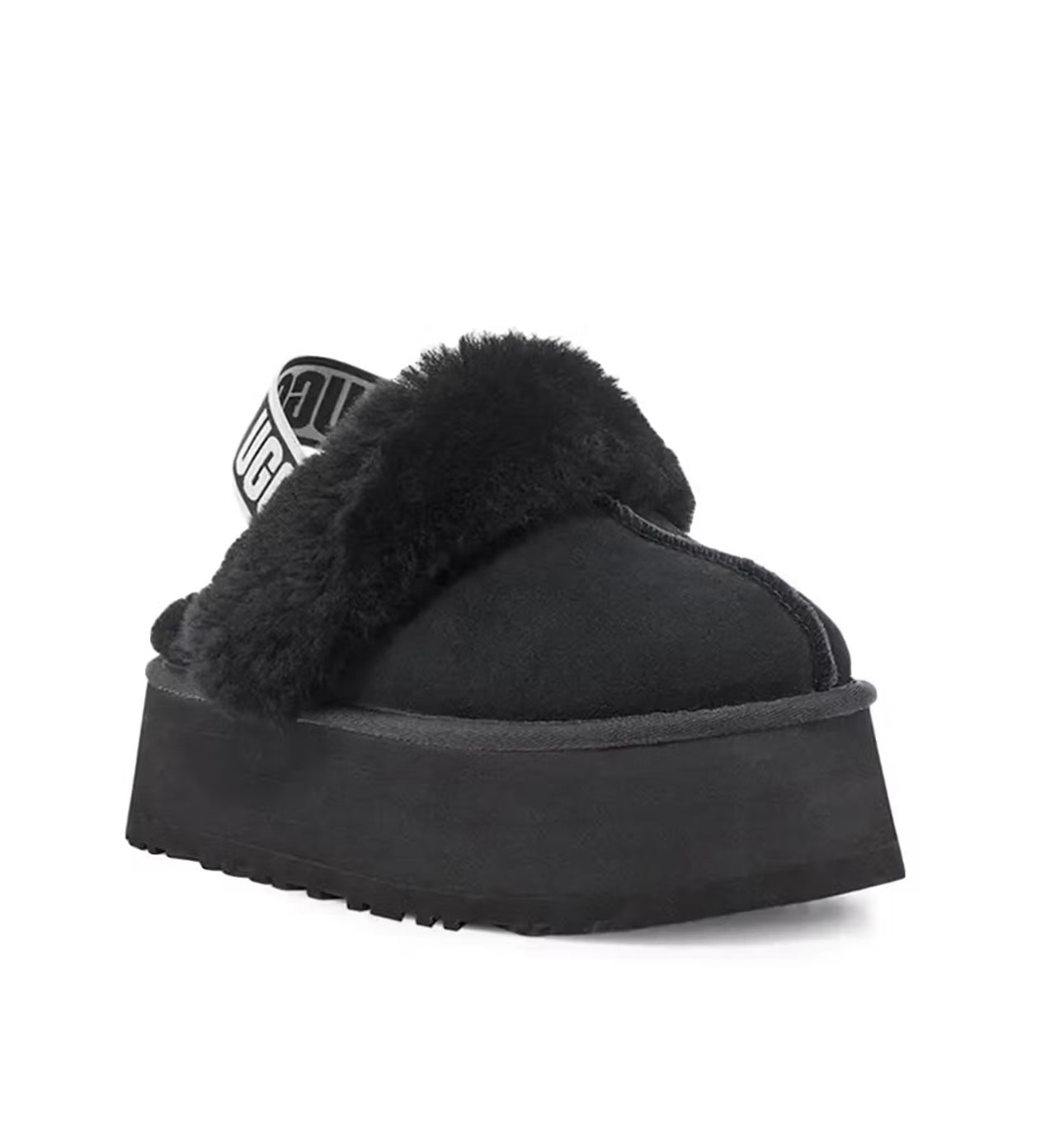 Ugg platform slipped black