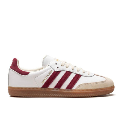 נעלי Adidas Samba Sporty & Rich White Red מקוריות בעיצוב אופנתי עכשווי לקידום אתר