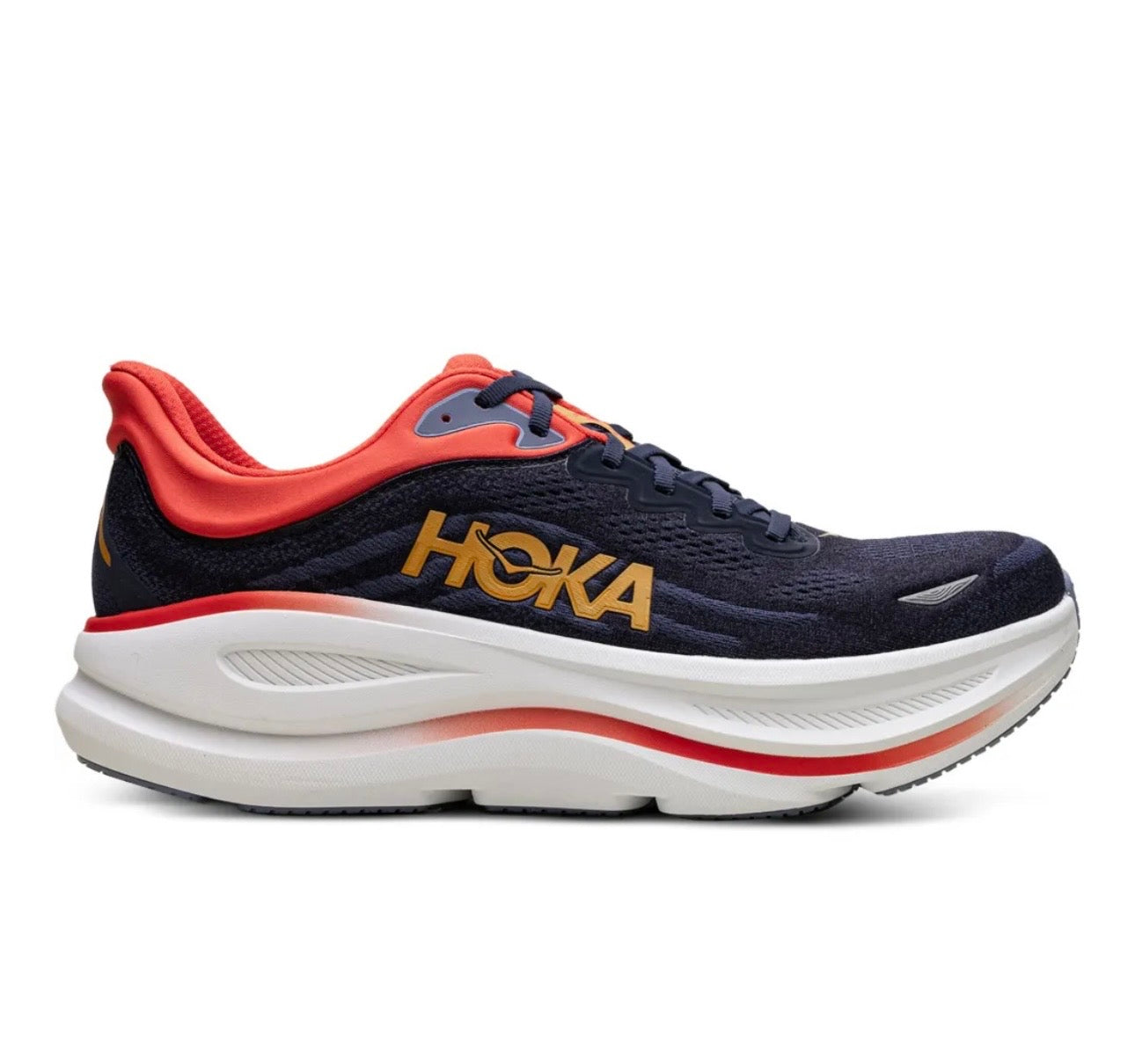 נעלי Hoka Bondi 9 Blue Red מקוריות בעיצוב אופנתי עכשווי לקידום אתר