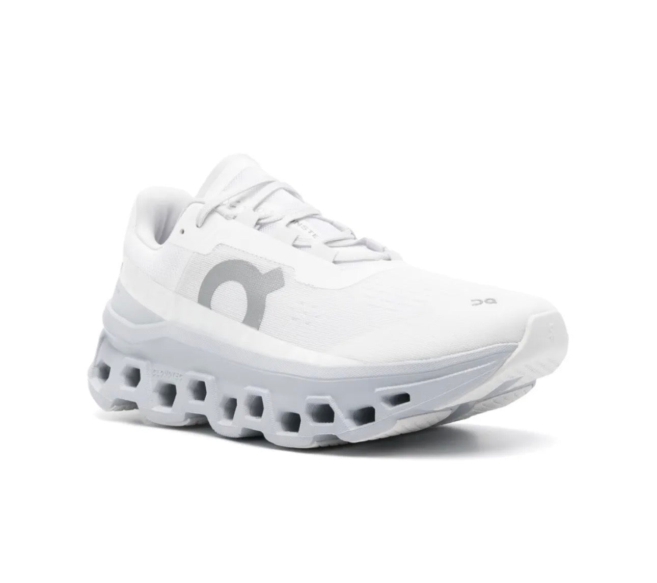 On Cloudmonster white grey