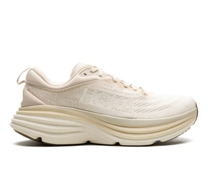 נעלי Hoka Bondi 8 Cream מקוריות בעיצוב אופנתי עכשווי לקידום אתר