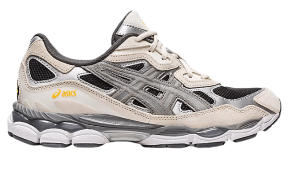 ASICS gel nyc grey black מידה 38.5