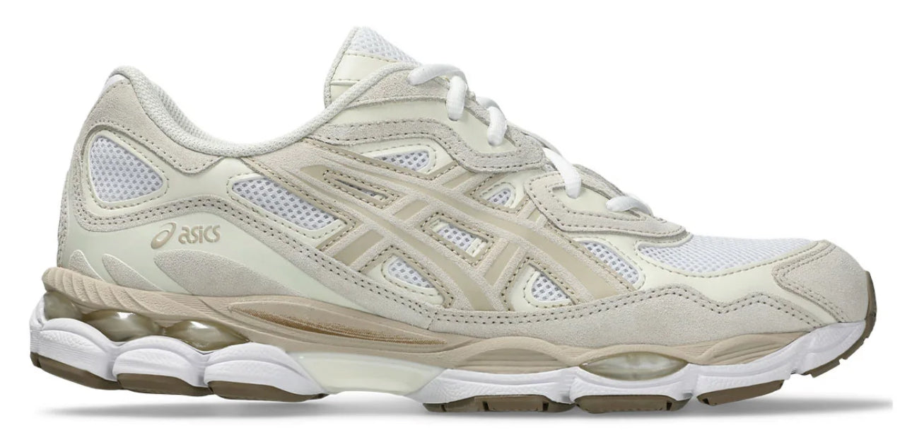 ASICS GEL NYC white feather green grey