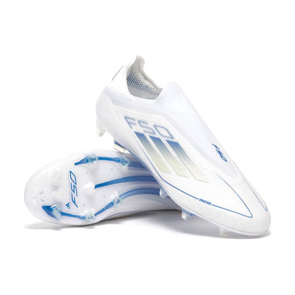 adidas F50 Elite FG lacless – White Blue