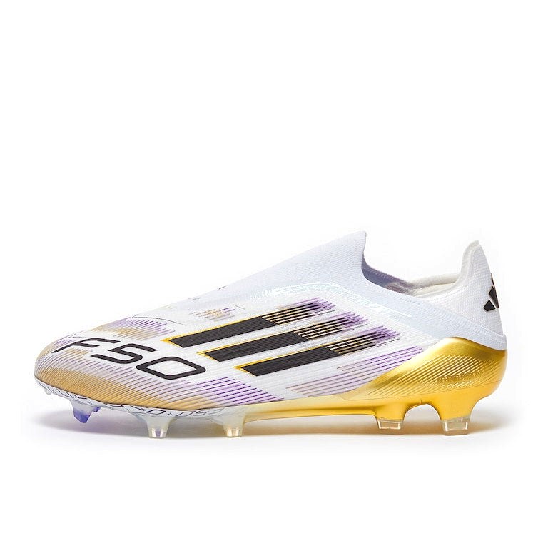 adidas F50 Elite Laceless FG – White Gold