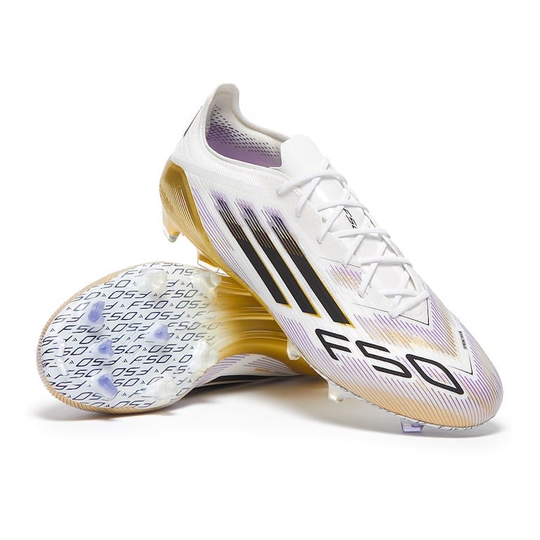 adidas F50 Elite FG – White Gold Black