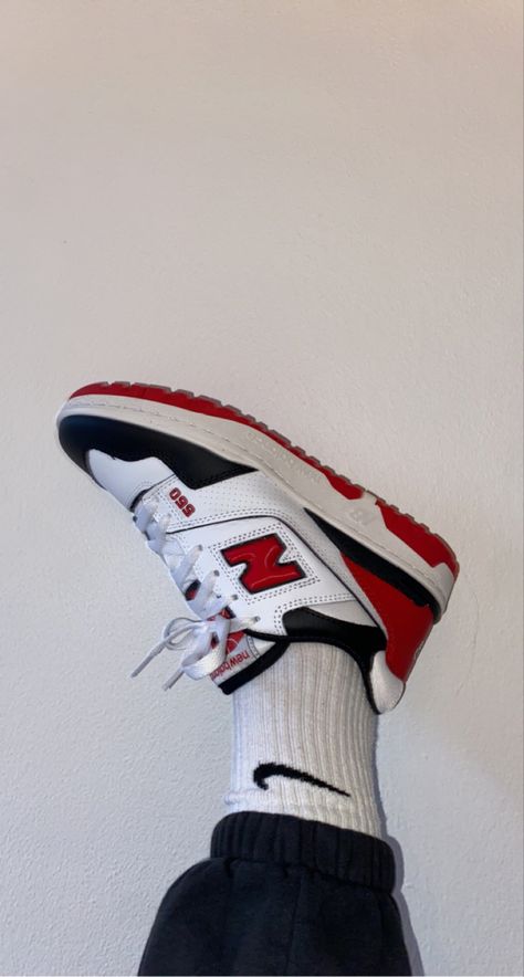 New Balance 550 White Red Black